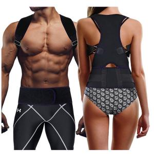 Neoprene Adjustable Magnetic Posture Corrector Shoulder Back Support Brace